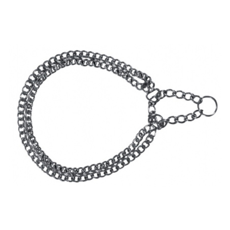 Collare Semistrangolo Cromato