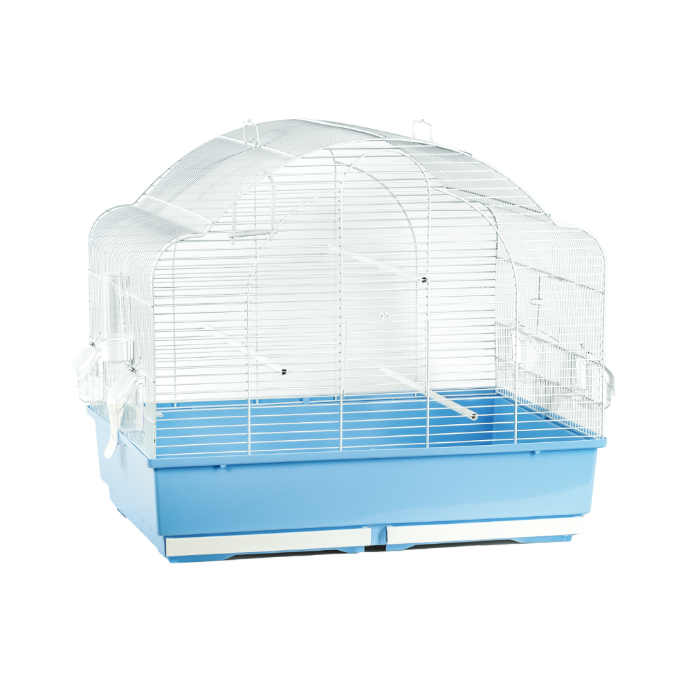 Gabbia Mery bianca e azzurra