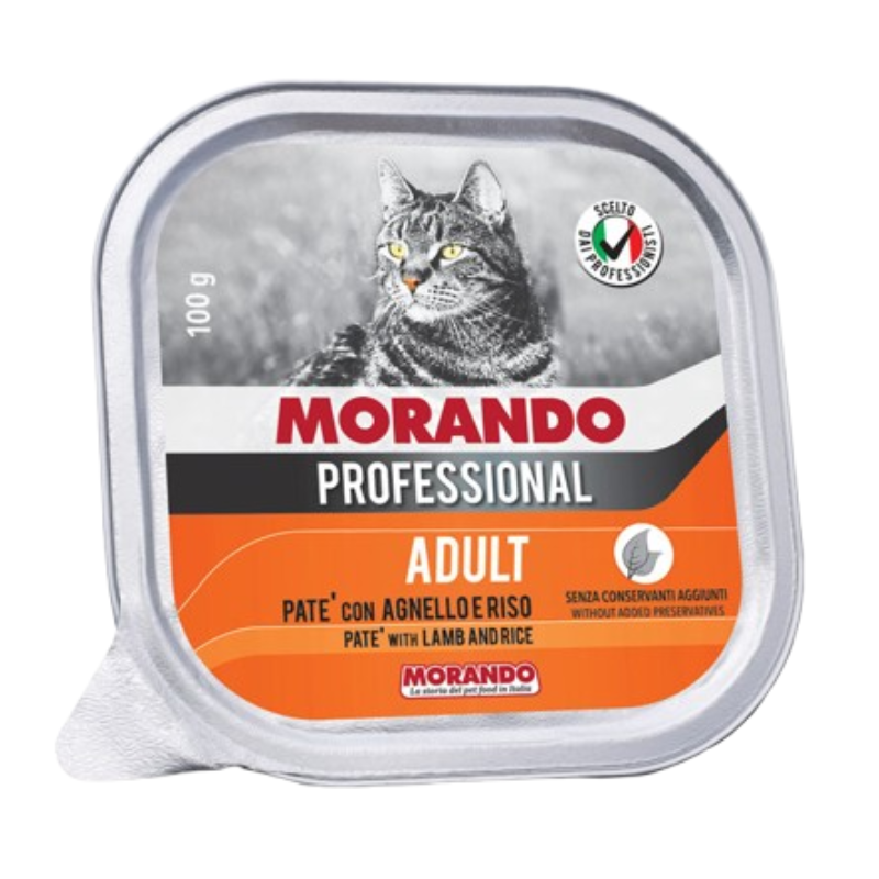 Morando Professional Patè Gatto Adult con Agnello e Riso