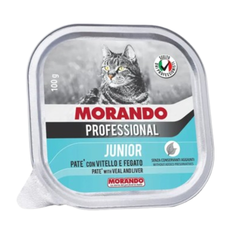 Morando Professional Patè Gatto Junior con Vitello e Fegato