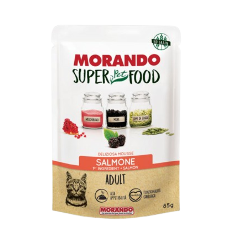 Morando Super Pet Food Mousse Gatto Adult Salmone