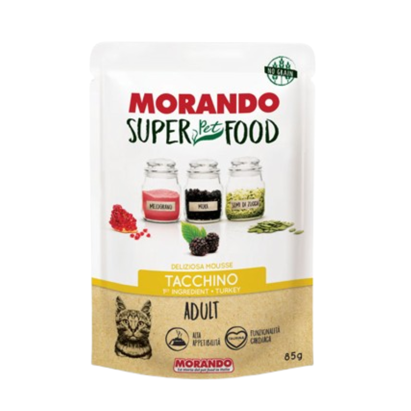 Morando Super Pet Food Mousse Gatto Adult Tacchino