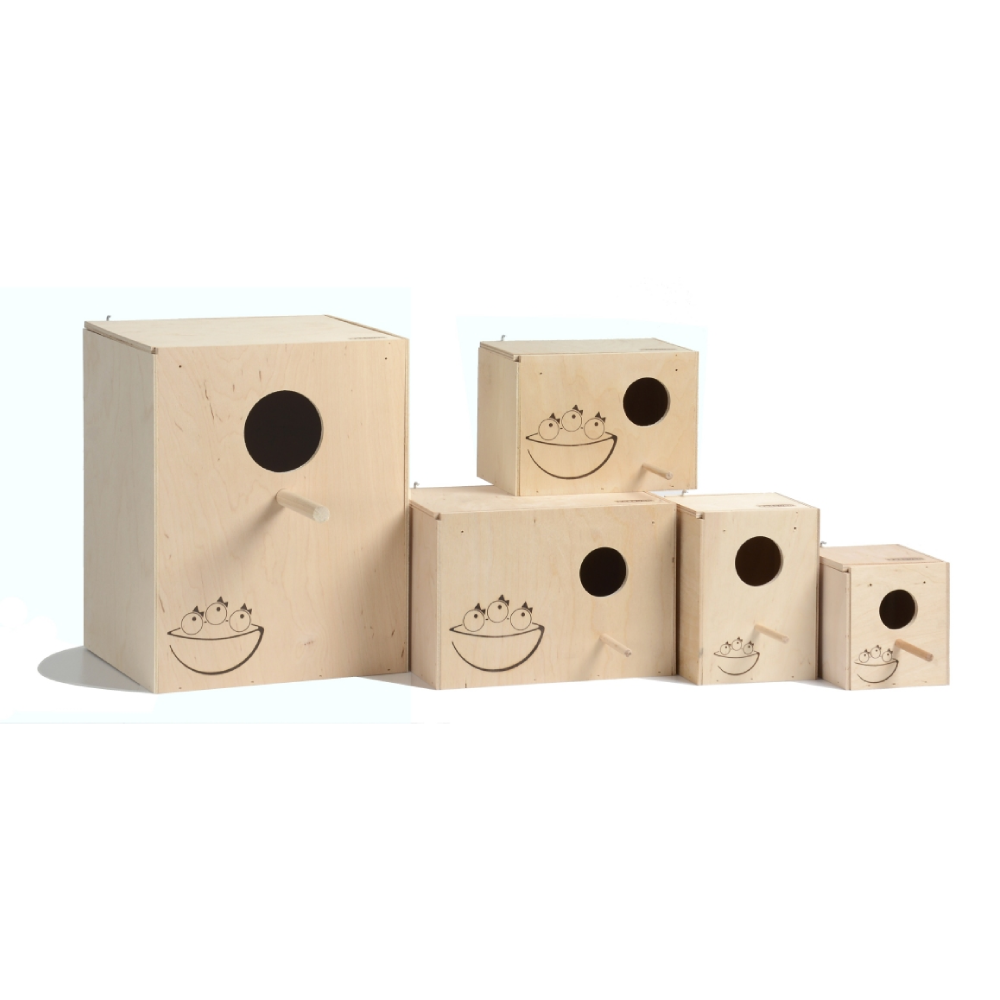 Nido in legno per pappagalli