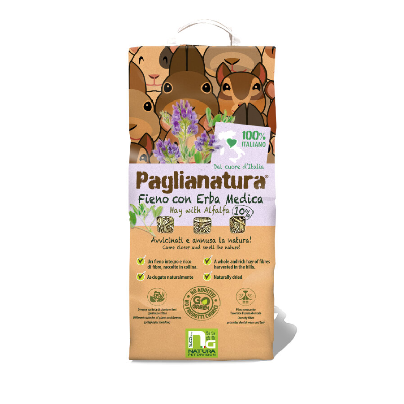 Paglianatura Fieno di collina + Erba Medica + Alfalfa