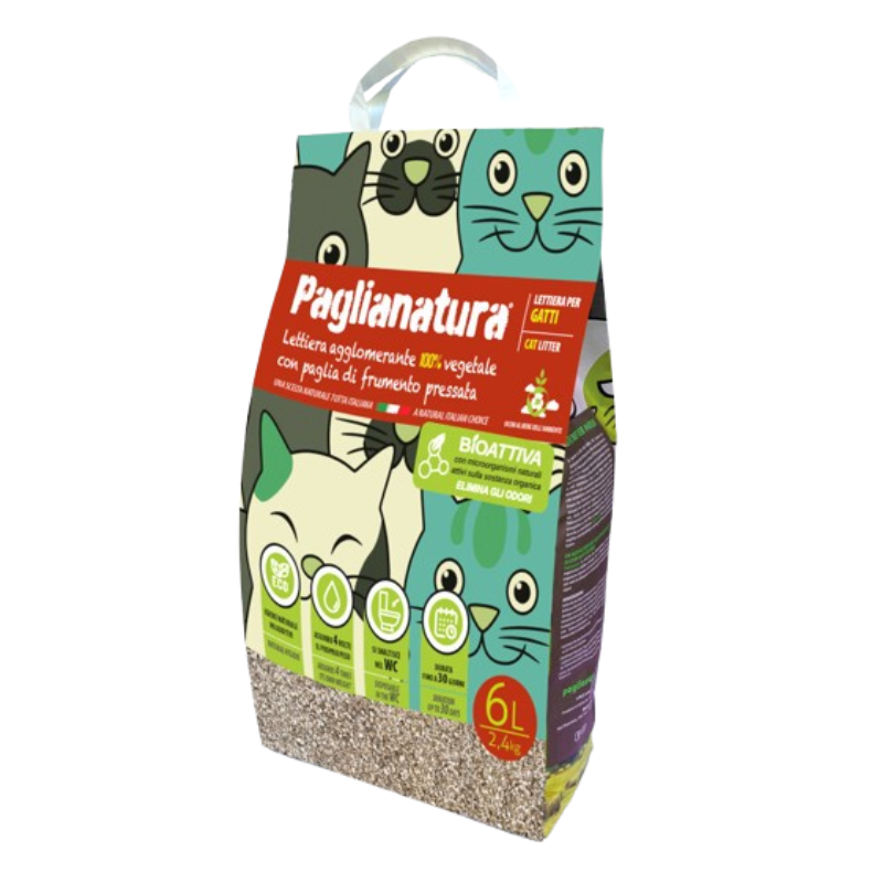 Paglianatura Lettiera Gatti Bioattiva Naturale
