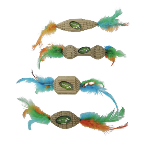 Papillon Giochi carta ondulata con piuma