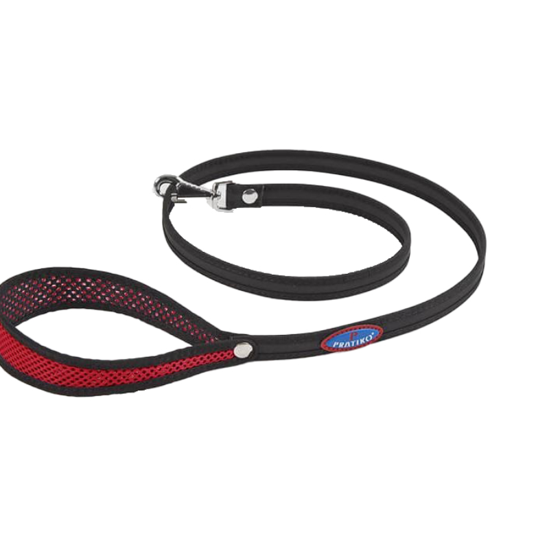 Pratiko Guinzaglio Rosso Fluo