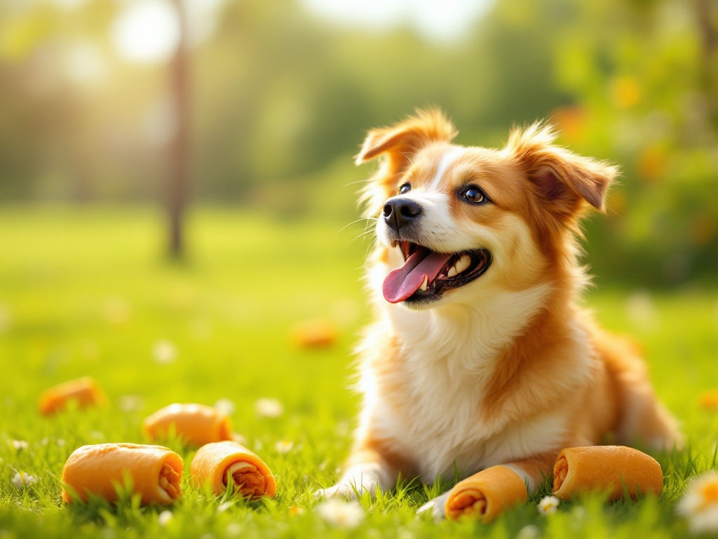 "Rotolini di Bufalo con Pollo: Lo Snack Perfetto per Cani Sani e Felici!"