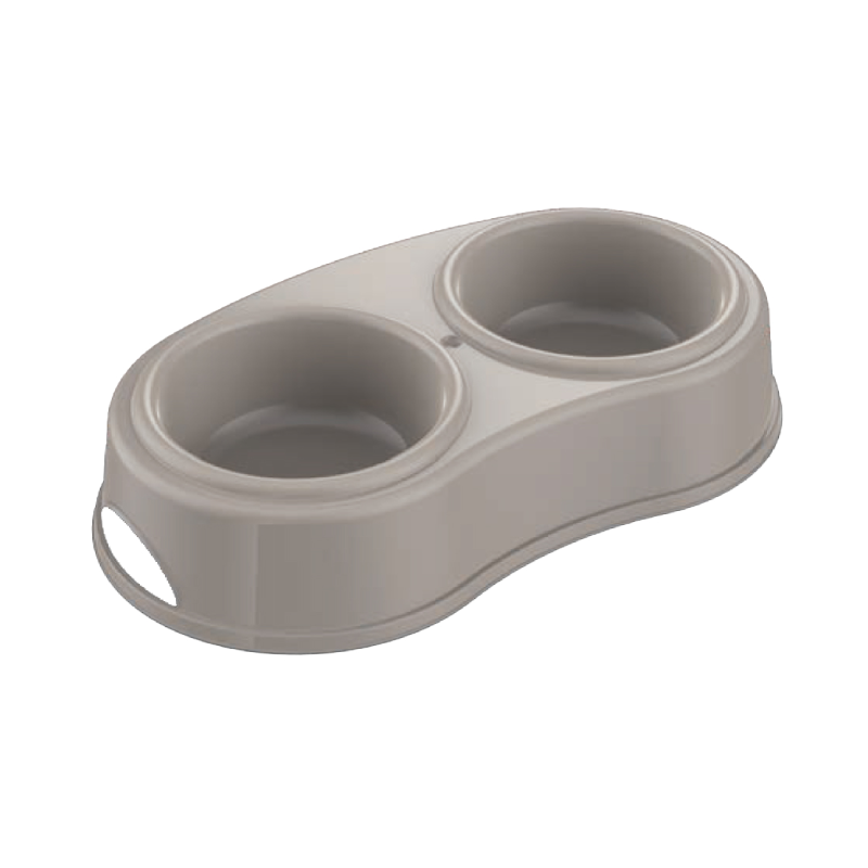 Ciotola Doppia con Antiscivolo