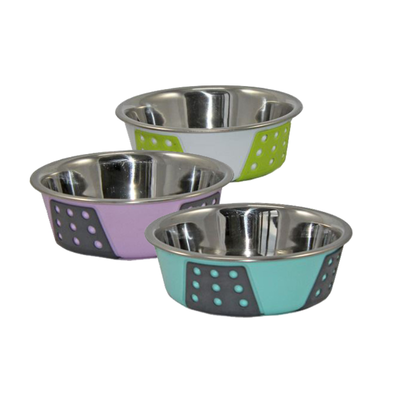 Ciotola Inox Antiscivolo Colorata
