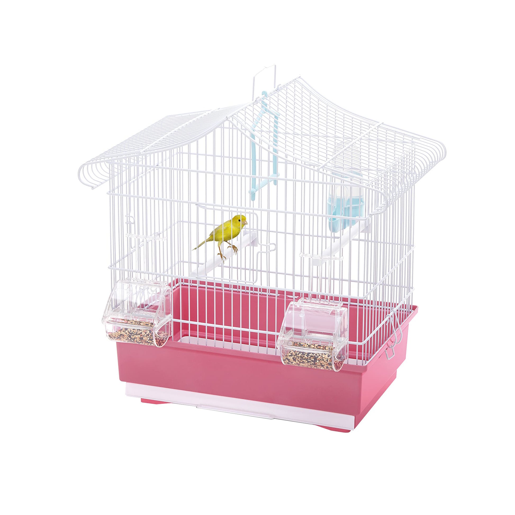 Gabbia Ava bianca e rosa