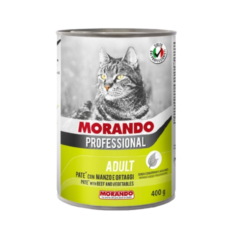 Morando Professional Patè Gatto Adult con Manzo e Ortaggi