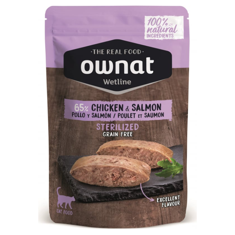 Ownat Wetline Sterilized Pollo e Salmone